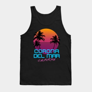 Corona Del Mar California Retro 80's Tank Top